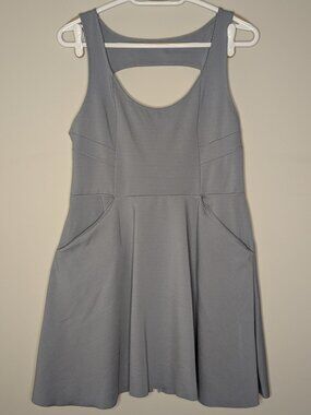 Kimchi Blue Carmin Fit-and-Flare Blue Sleeveless Mini Dress Size L